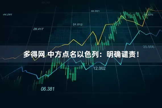 多得网 中方点名以色列：明确谴责！