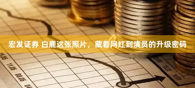 宏发证券 白鹿这张照片，藏着网红到演员的升级密码